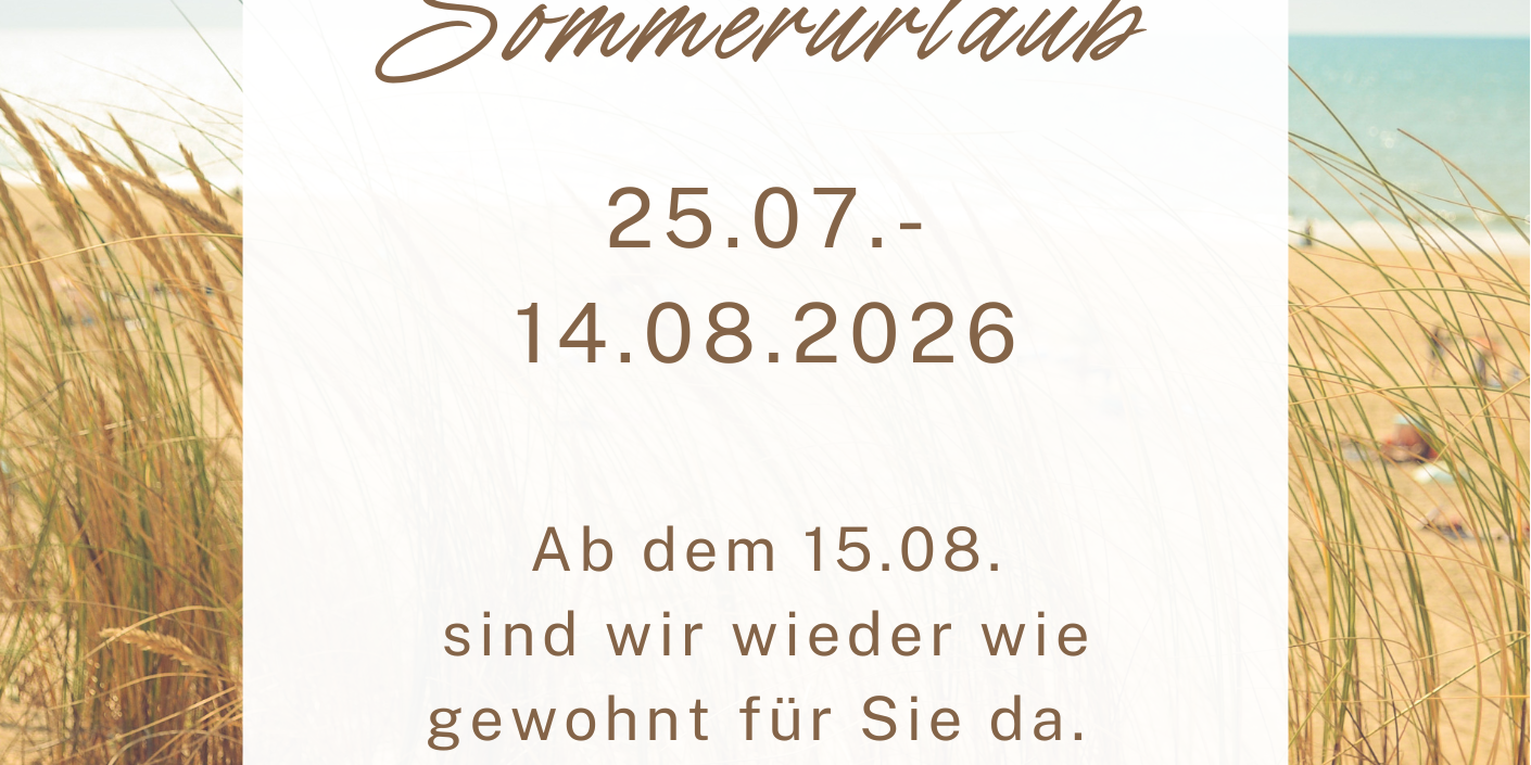 Betriebsferien